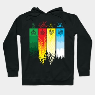 Element Symbols Avatar The Last Airbender Hoodie